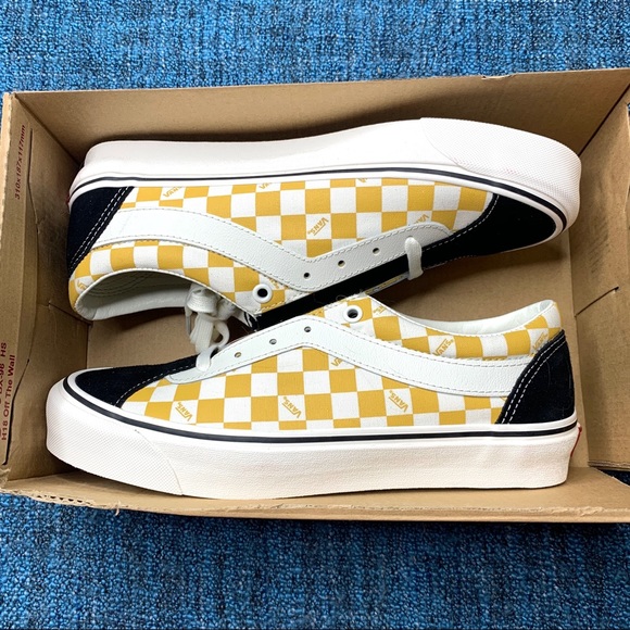 Vans Bold Ni Sneakers Mango Mojito Checkerboard Ultracush Insoles - Picture 2 of 6